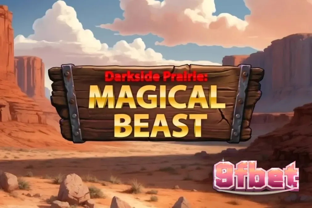 Cenário dramático de pradaria ao entardecer com bisões majestosos no slot Darkside Prairie